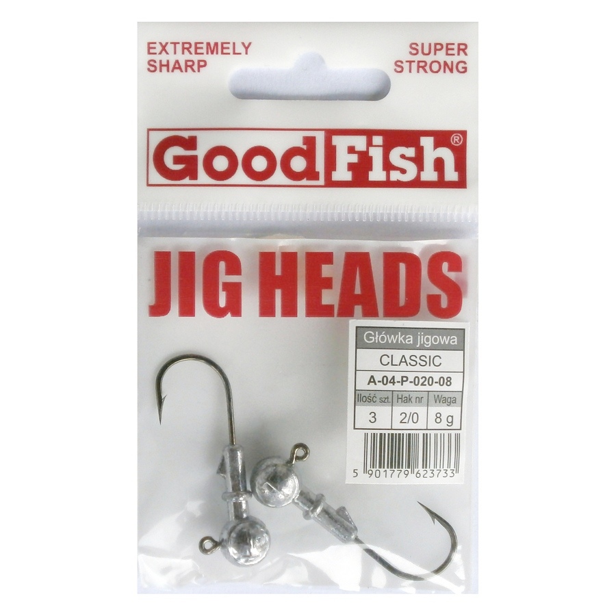 Jigkopf Rund GoodFish Gr. 7/0