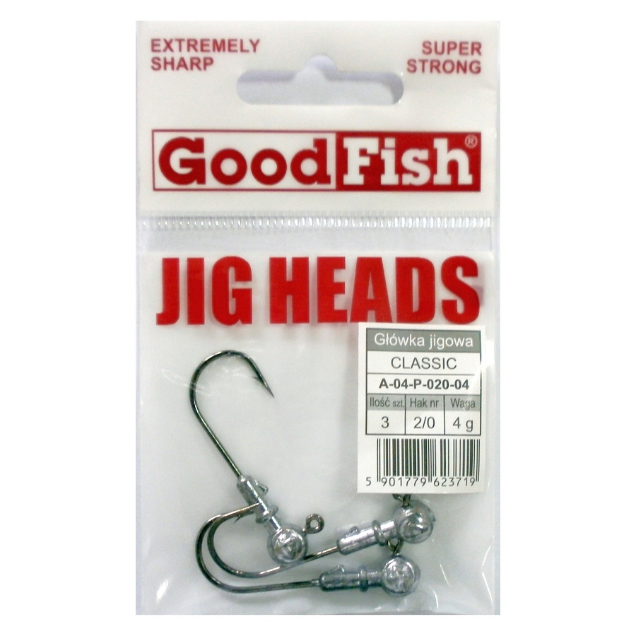 Jigkopf Rund GoodFish Gr. 8/0