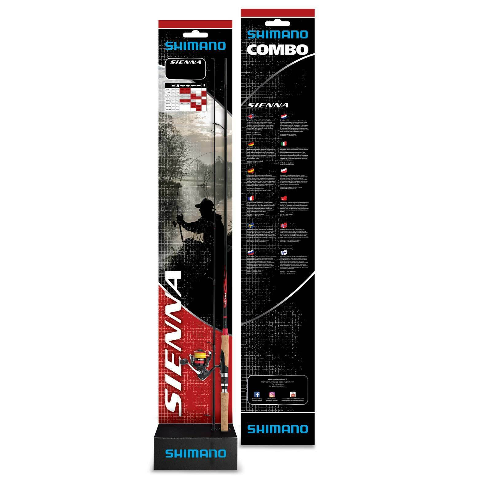 Shimano Sienna Combo 2,39m 14-40g + Sienna 2500 Rolle + Schnur 0,26mm