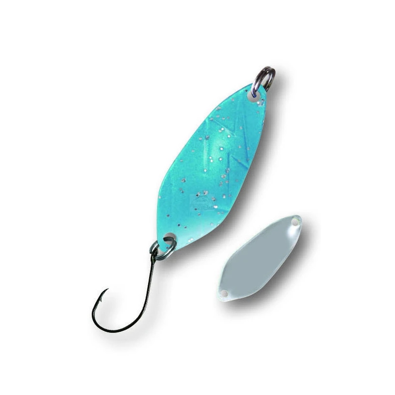 Trout Spoon No.I Einzelhaken 2,5 cm 2,1g türkis-glitter/silber