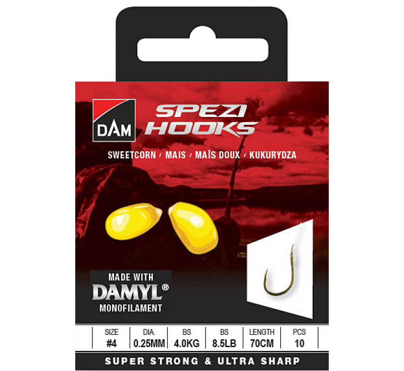 DAM Spezi Sweetcorn Leaders Vorfachhaken