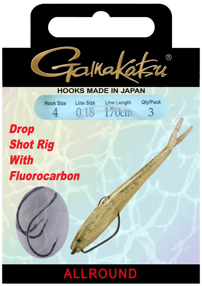 GAMAKATSU Drop Shot Rig 170cm Worm39 Haken