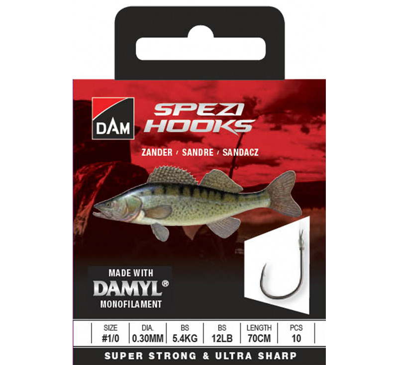 DAM Spezi Zander Leaders Vorfachhaken
