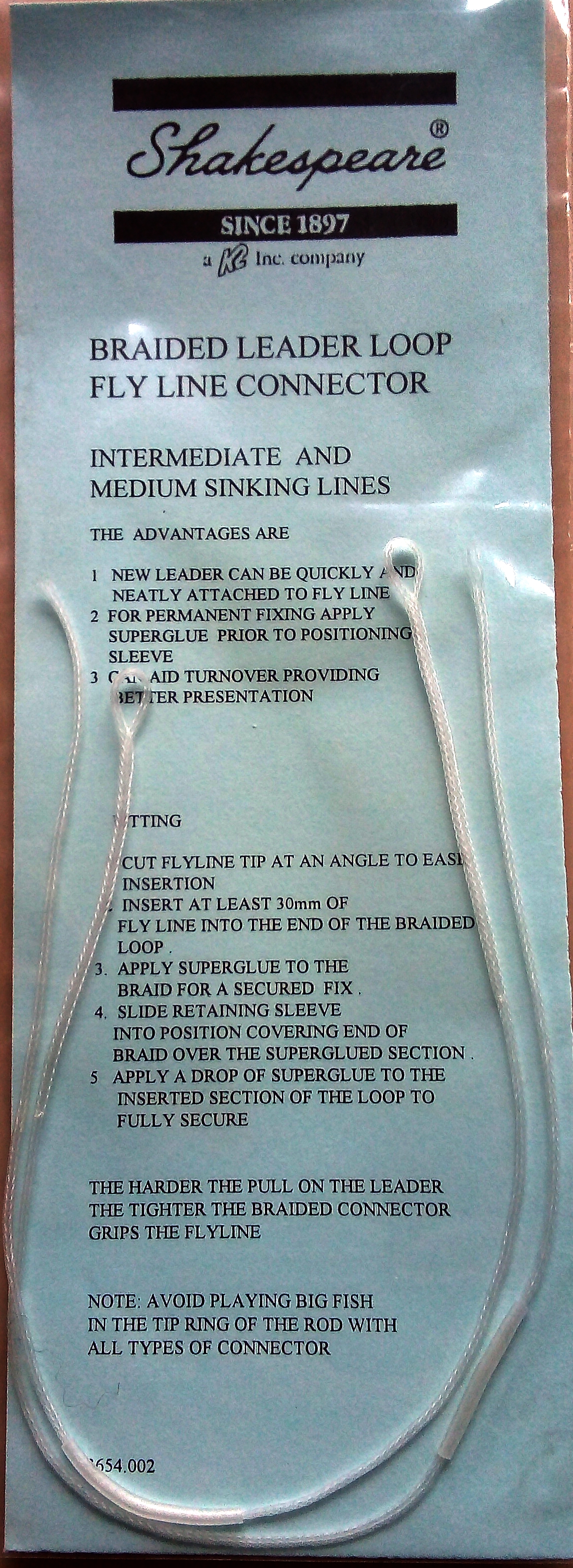 Shakespeare Fly Leader Loops