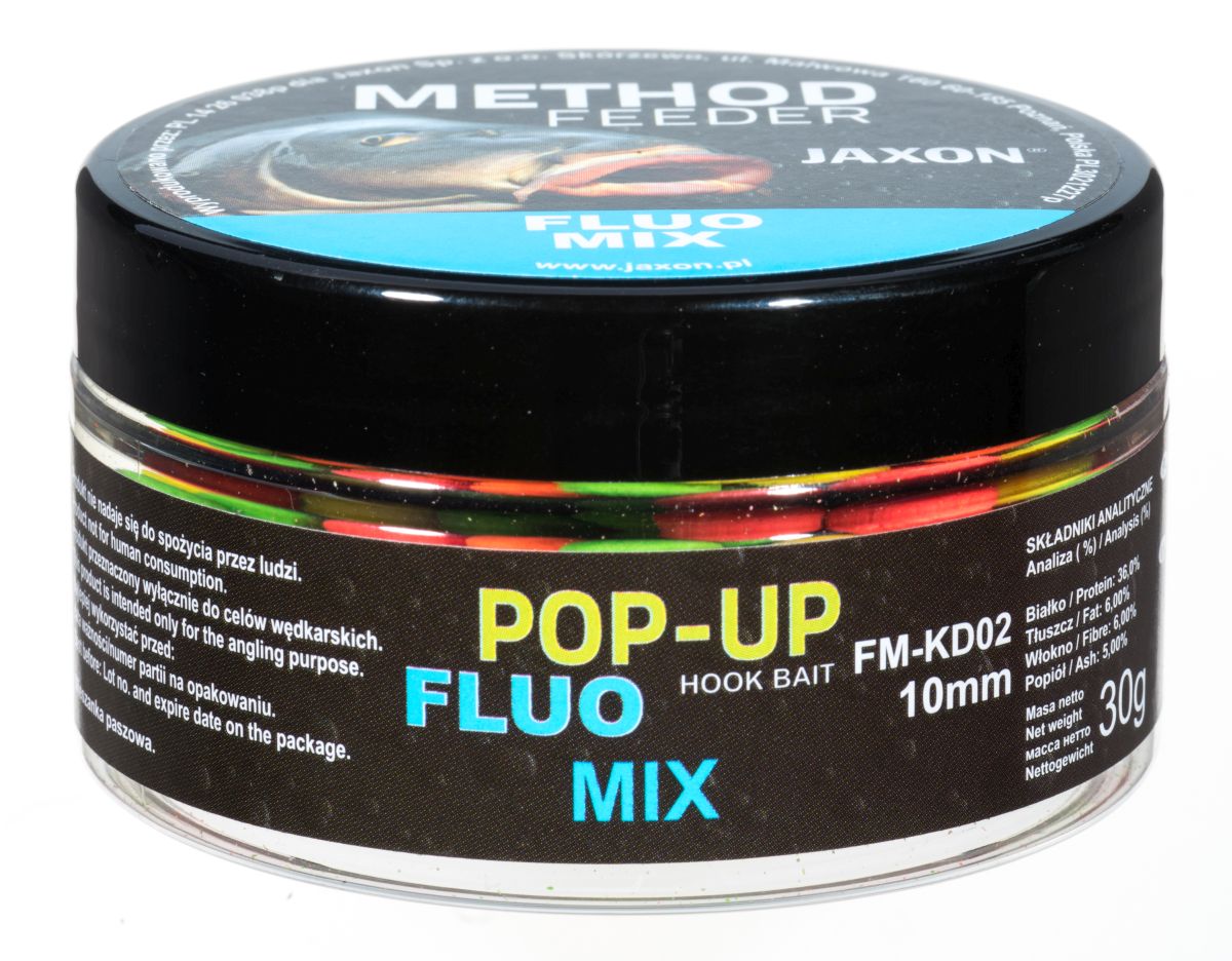 Method Feeder Pop Up Fluo Mini Boilies Mix 10 mm