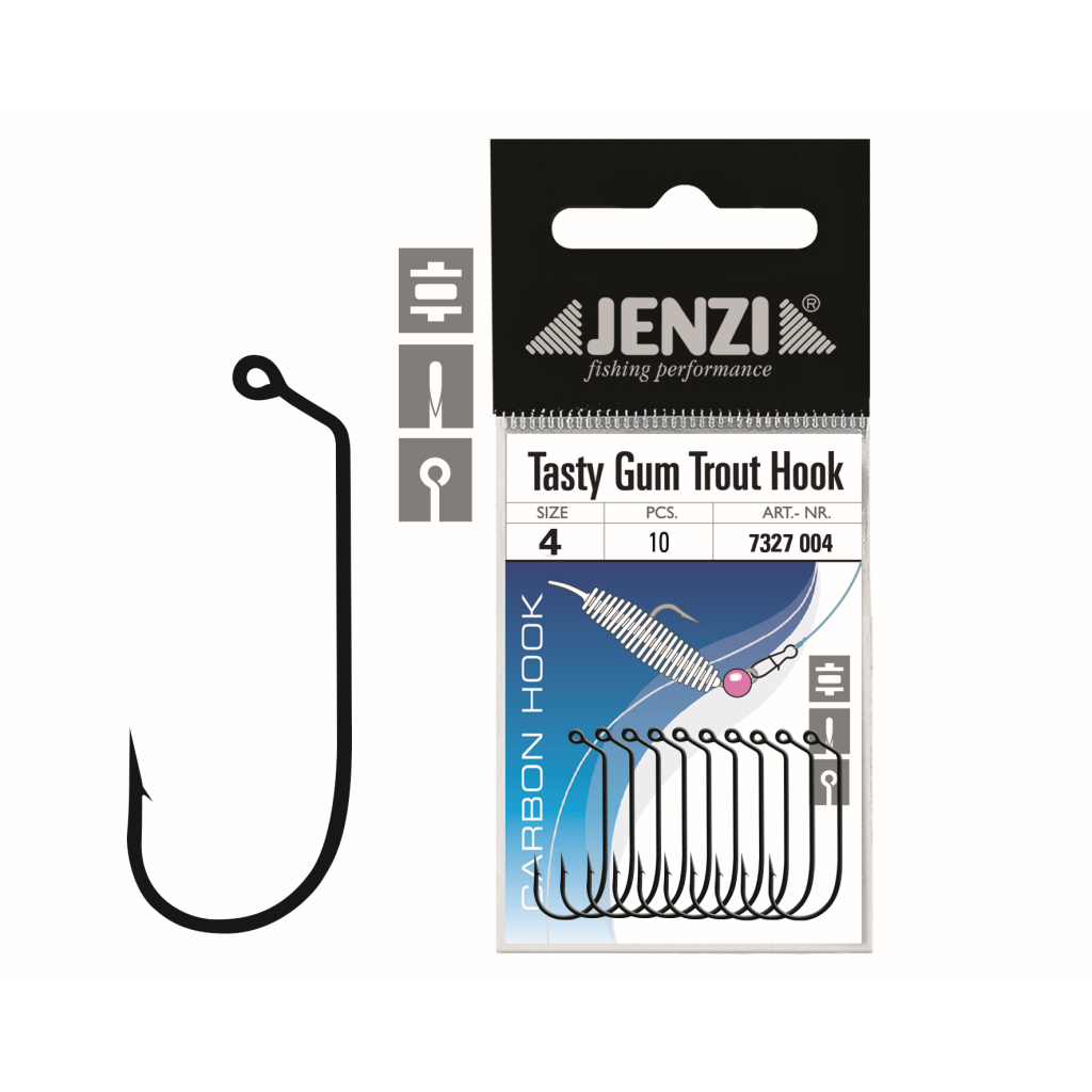 Gumiköder lose Forellen Haken