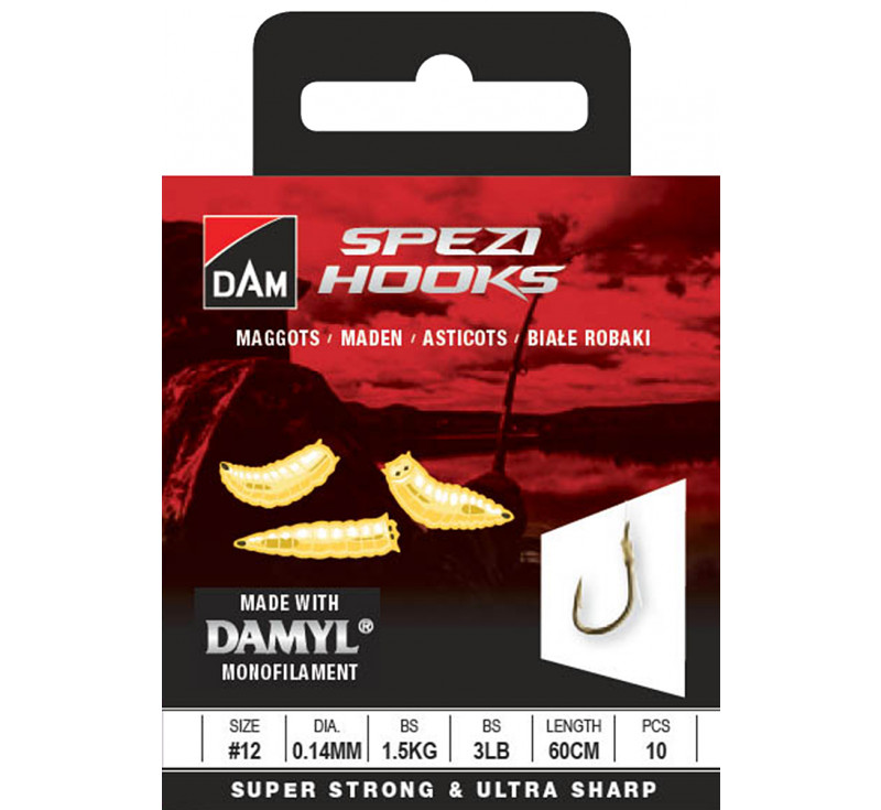 DAM Spezi Maggots Leaders Vorfachhaken