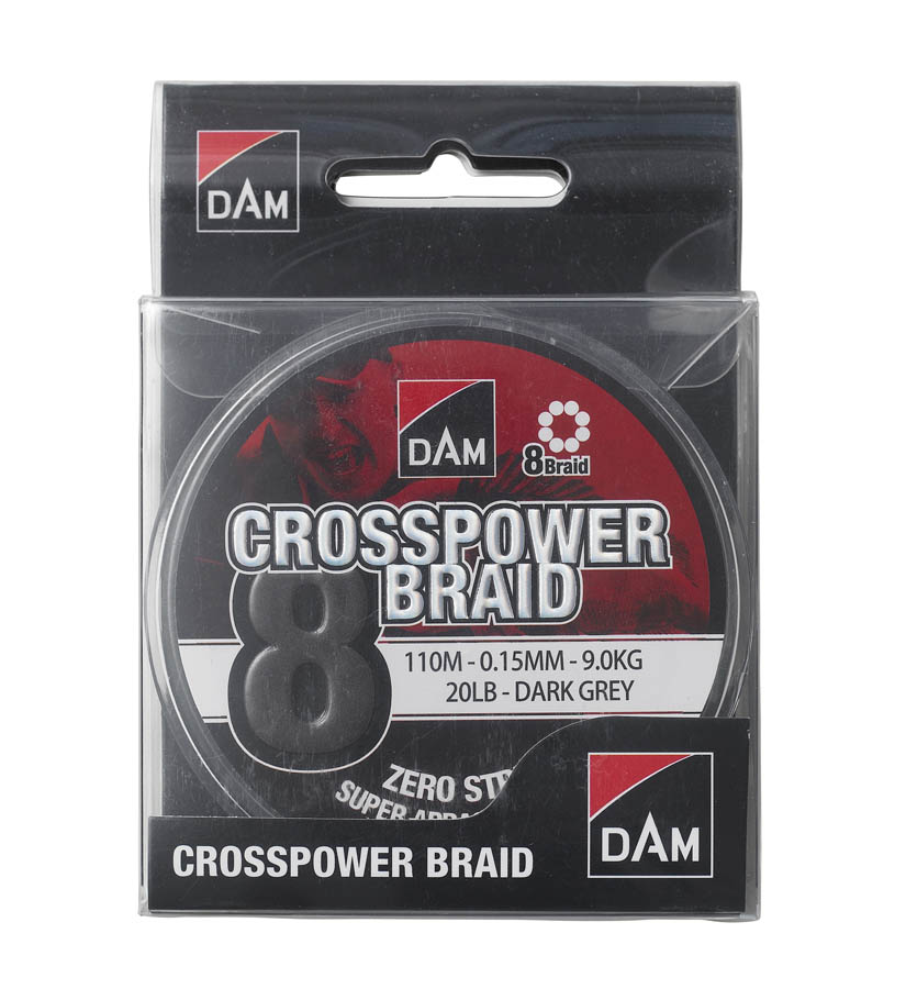 DAM Crosspower 8-Braid Dark Grey 150 m