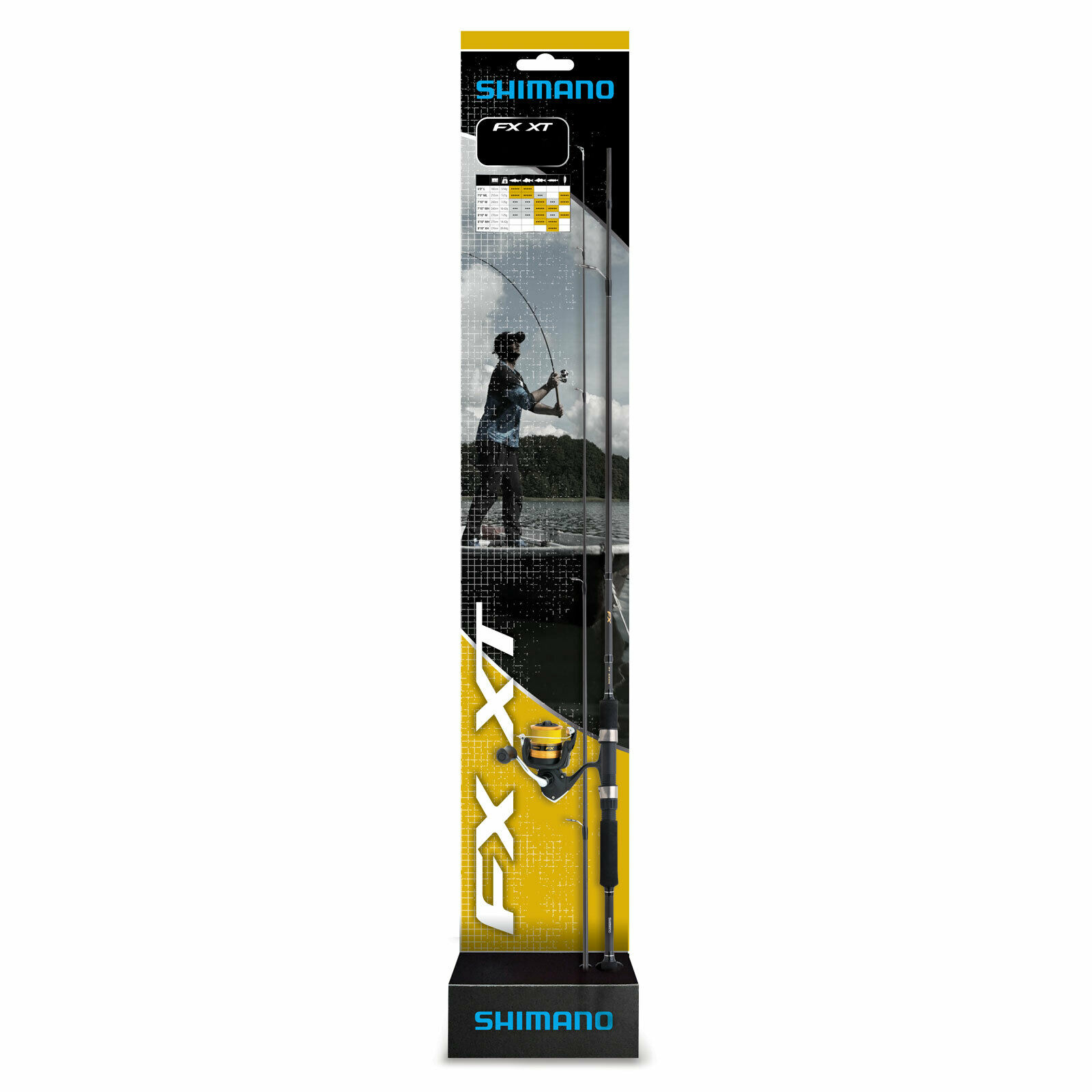 Shimano FX XT Spinncombo 1,80m 3-14g + FX 1000 Rolle + Schnur 0,235mm