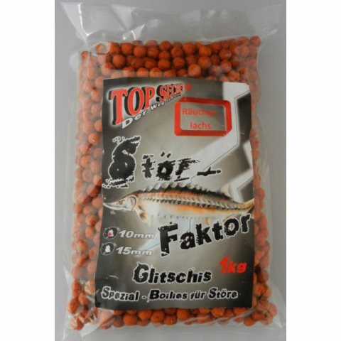Top Secret Stör Boilies 10mm Räucherlachs 1kg