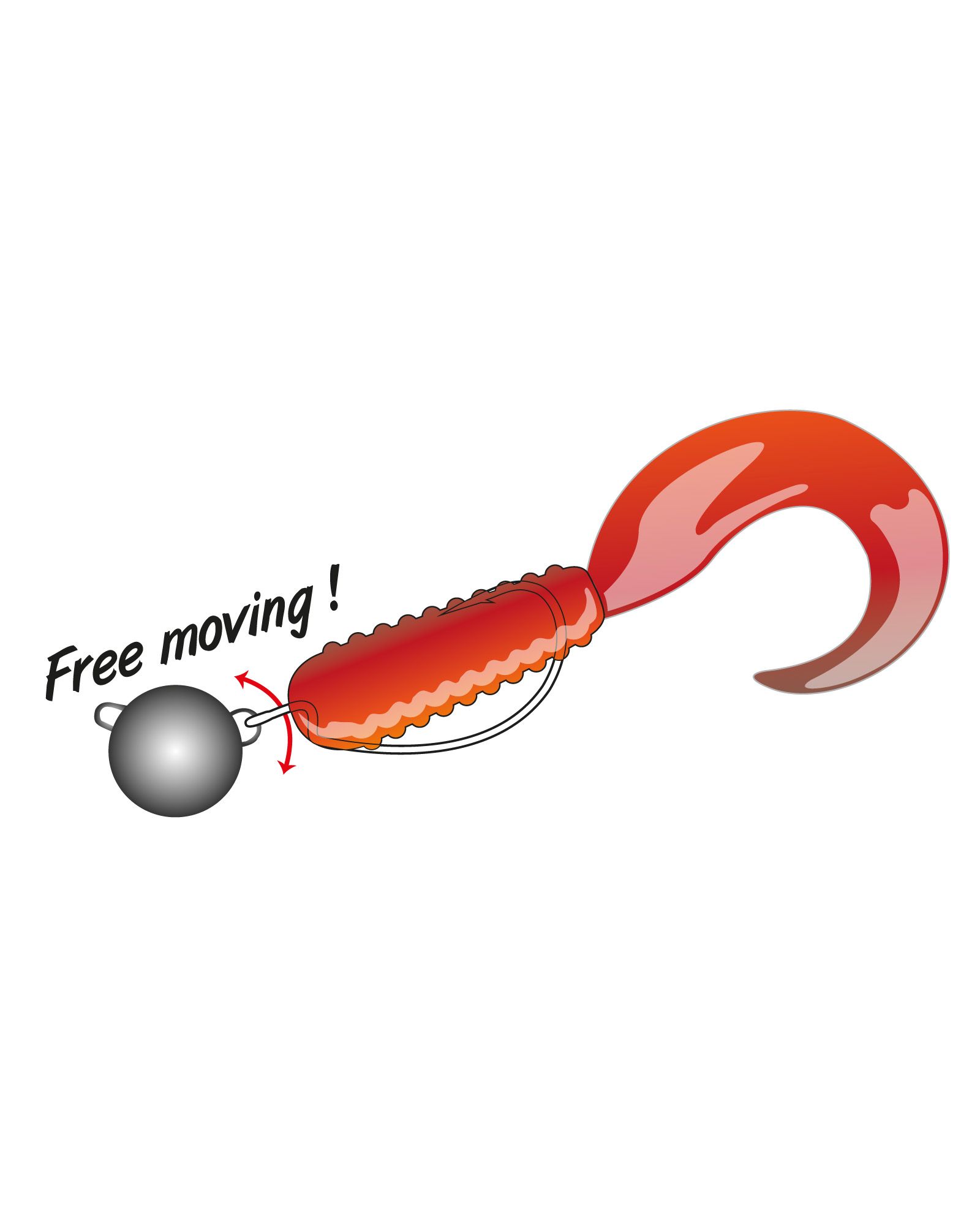 GAMAKATSU Haken Worm 330 für Bottom Jigging  Black