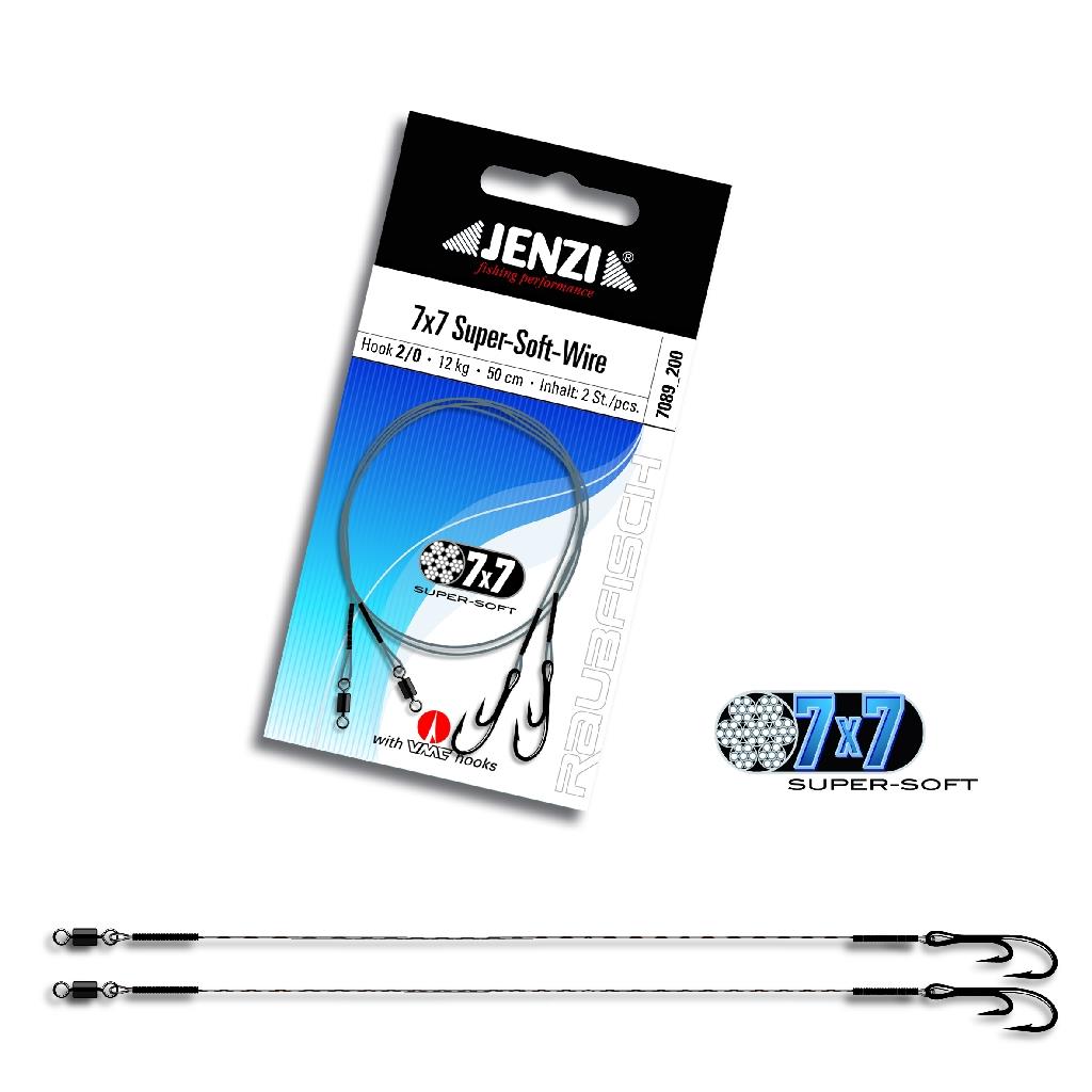 Powerflex 7x7 Stahlvorfach 2/0 12kg 50cm