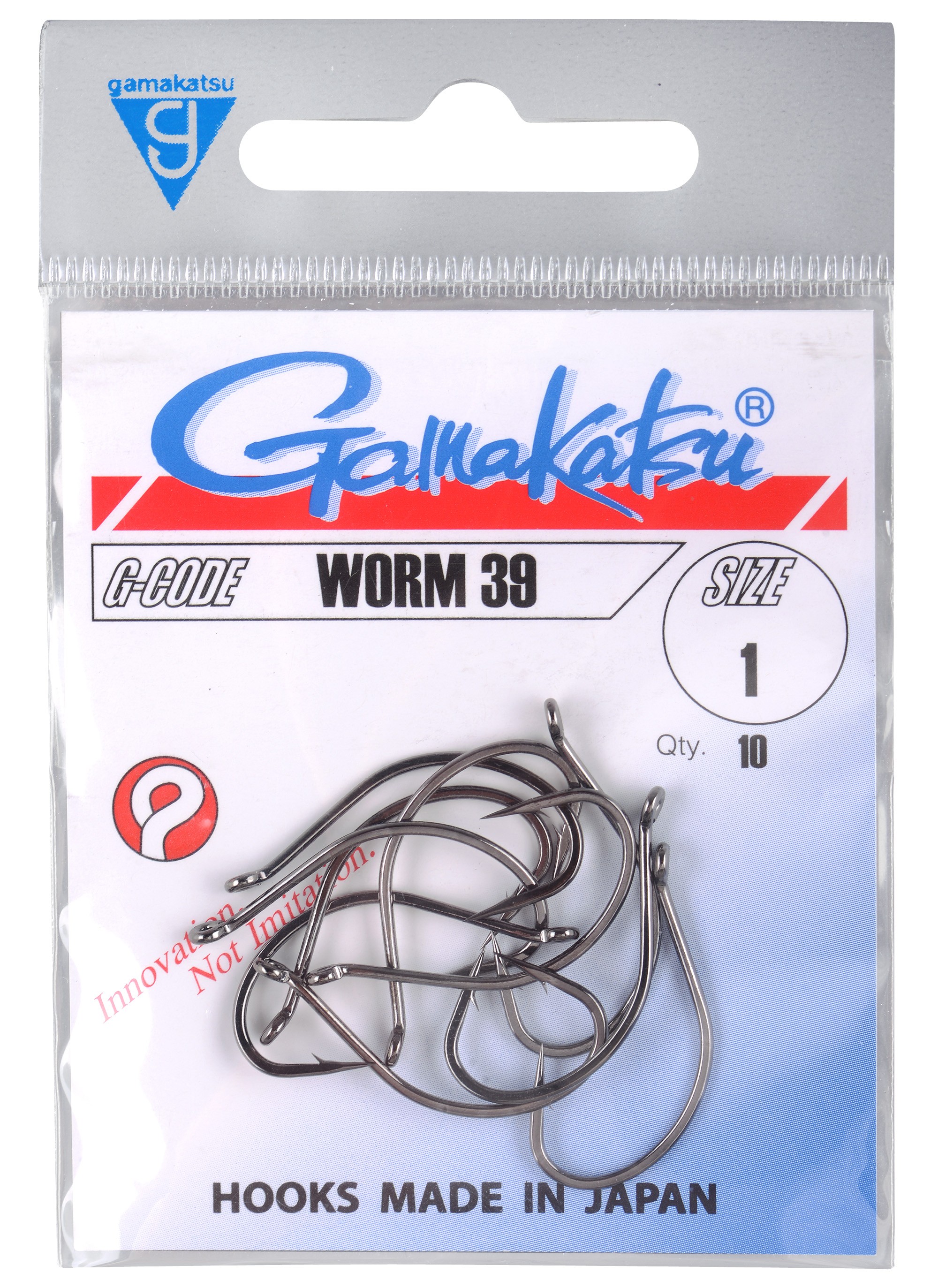GAMAKATSU Haken Worm 39 Black