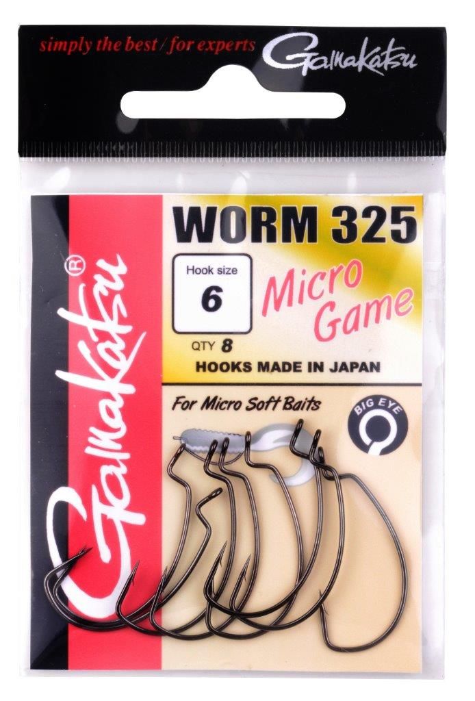 GAMAKATSU Haken Worm 325 für Micro Soft Baits