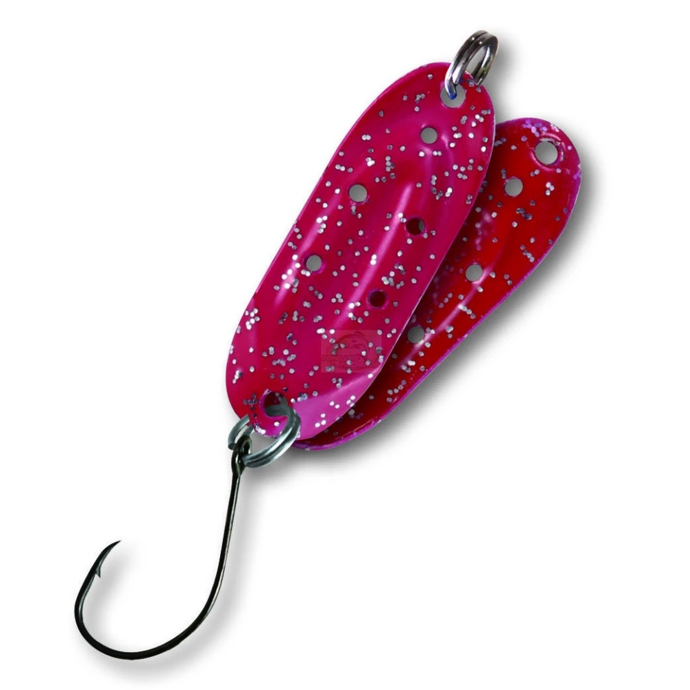 Trout Spoon No.IX Einzelhaken 3,0 cm 2,4g pink-glitter/pink-glitter