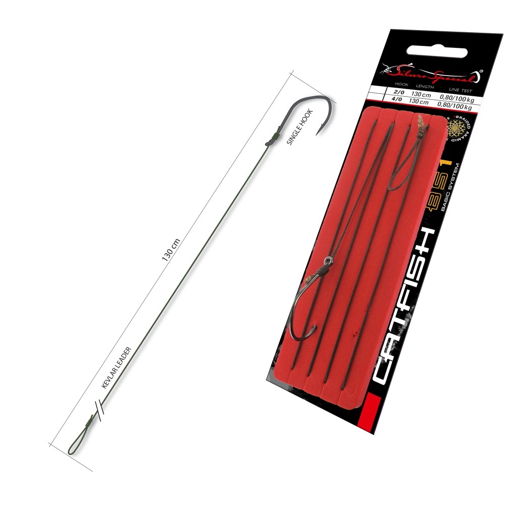 Catfish Rig mit Einzelnhaken 2/0