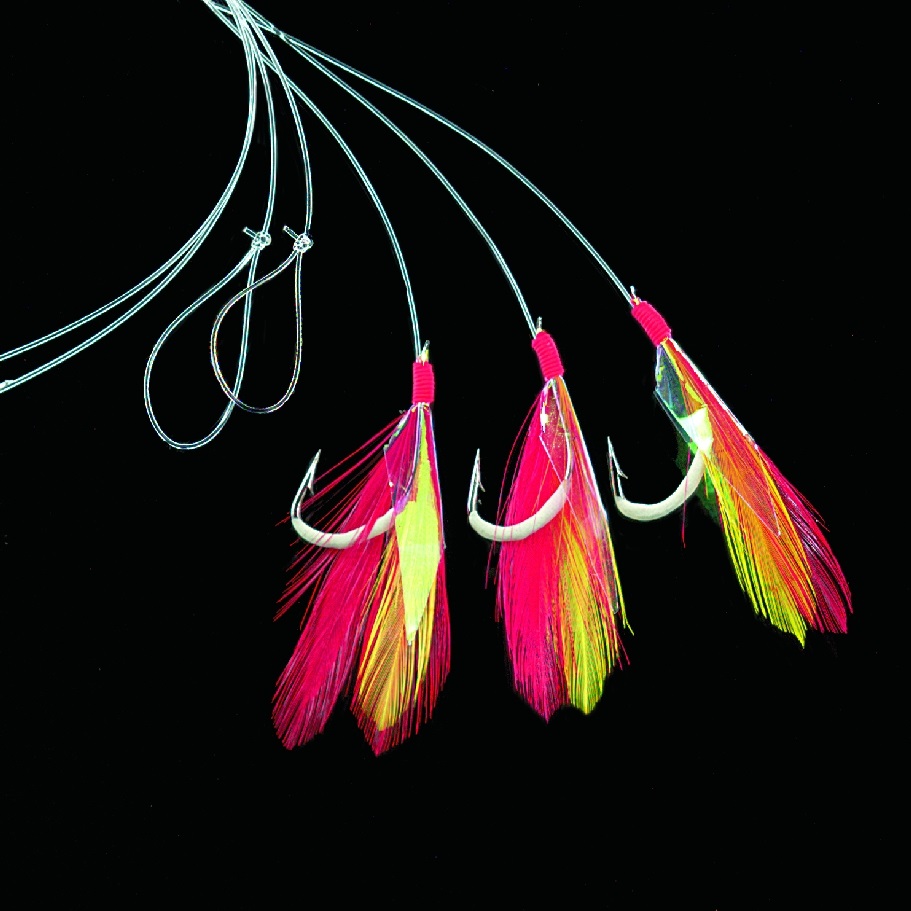 Makrelenvorfach mit Glow Haken