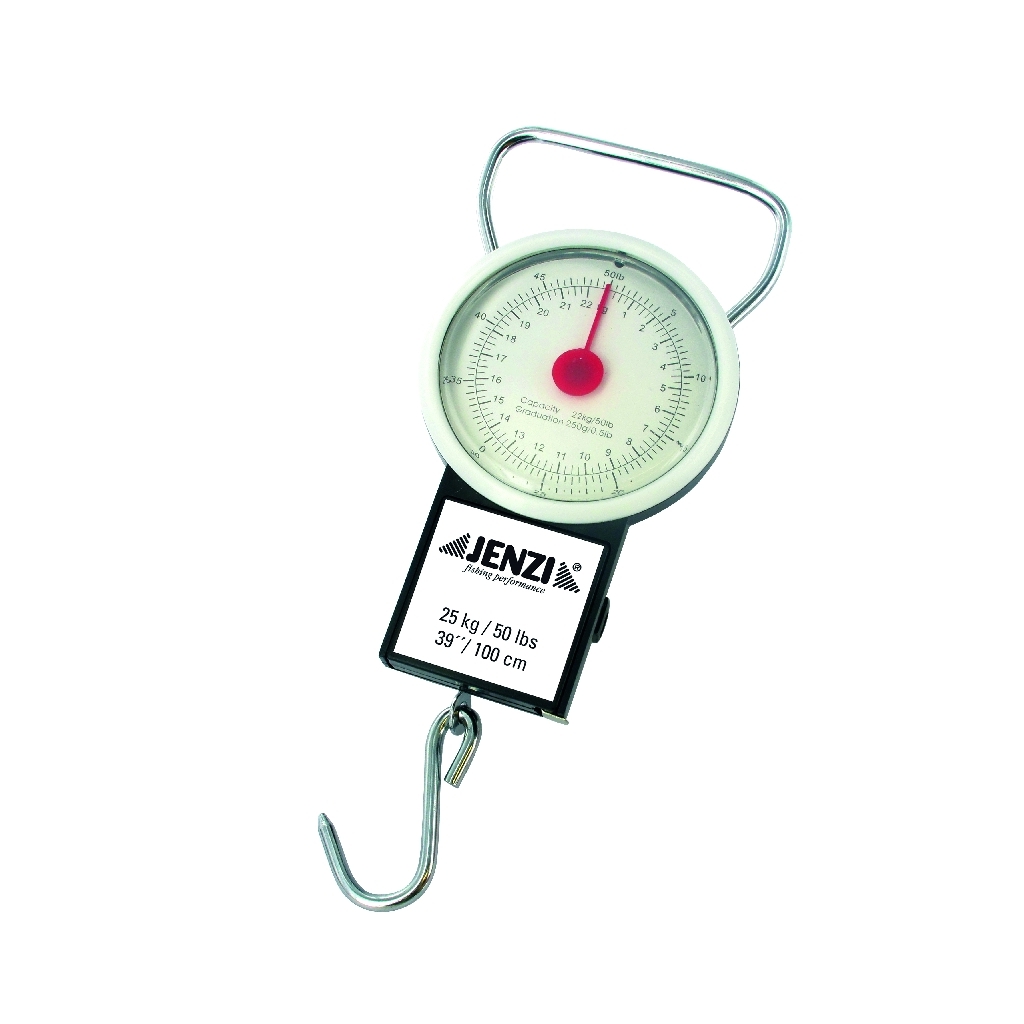 Fischwaage mit Messband